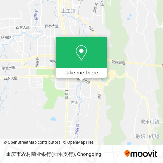 重庆市农村商业银行(西永支行) map