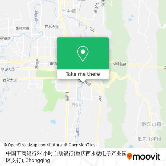中国工商银行24小时自助银行(重庆西永微电子产业园区支行) map