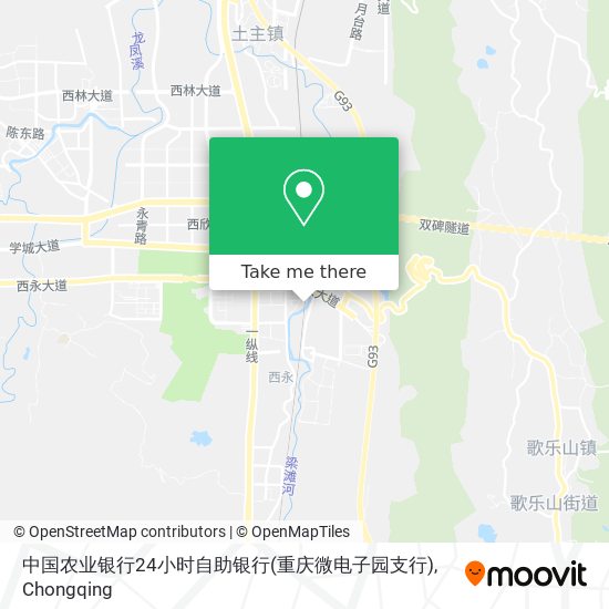 中国农业银行24小时自助银行(重庆微电子园支行) map