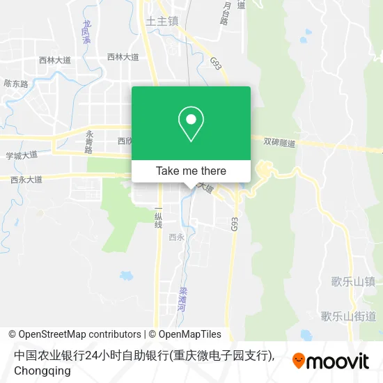 中国农业银行24小时自助银行(重庆微电子园支行) map
