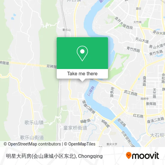 明星大药房(会山康城小区东北) map