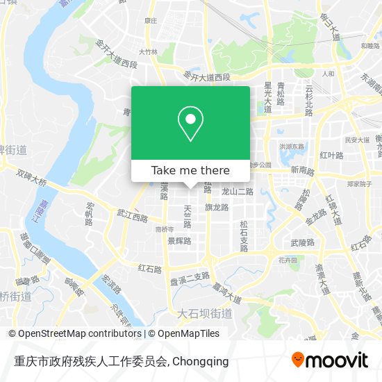 重庆市政府残疾人工作委员会 map