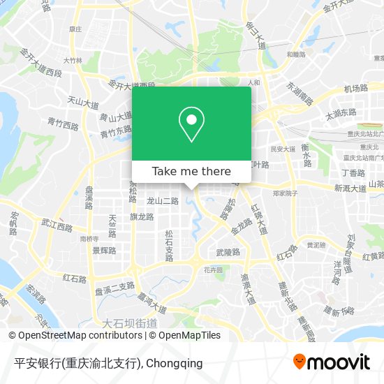 平安银行(重庆渝北支行) map
