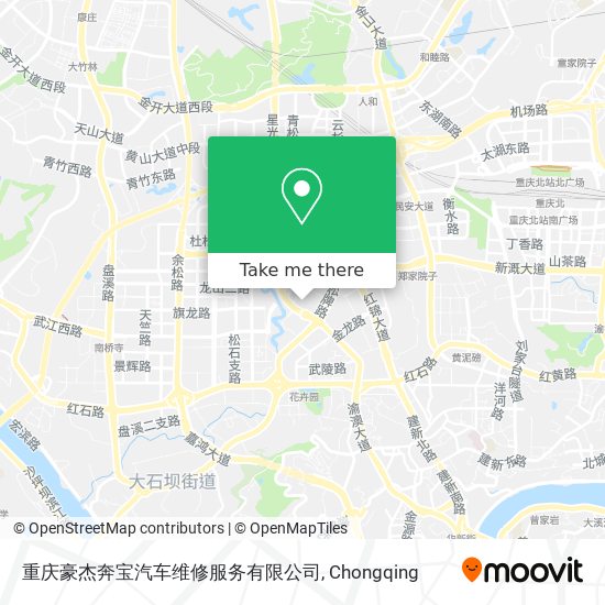 重庆豪杰奔宝汽车维修服务有限公司 map