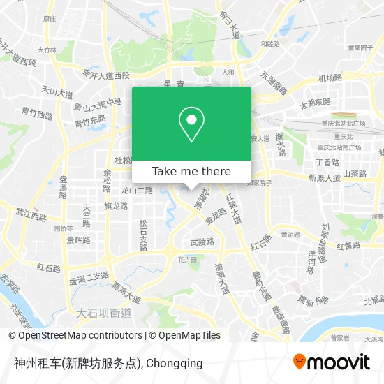 神州租车(新牌坊服务点) map