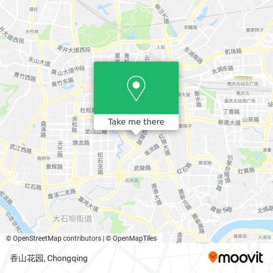 香山花园 map