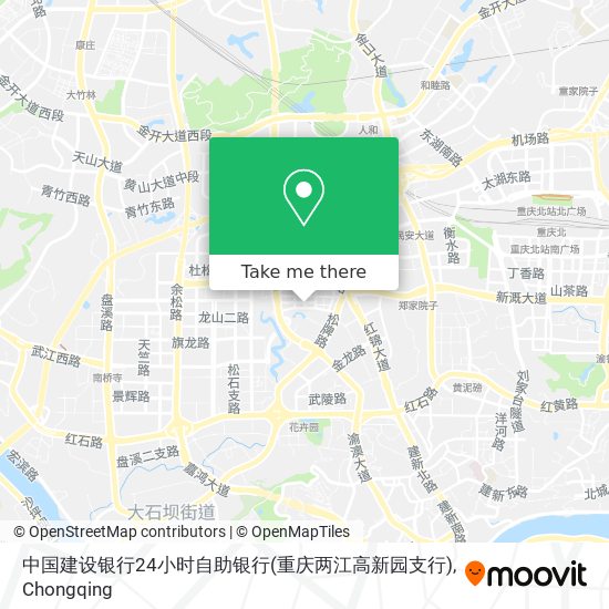 中国建设银行24小时自助银行(重庆两江高新园支行) map