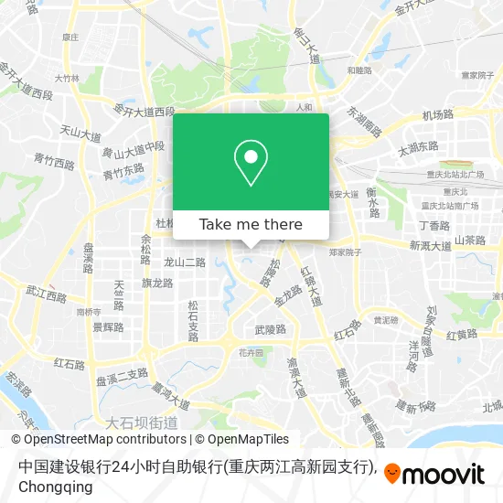 中国建设银行24小时自助银行(重庆两江高新园支行) map