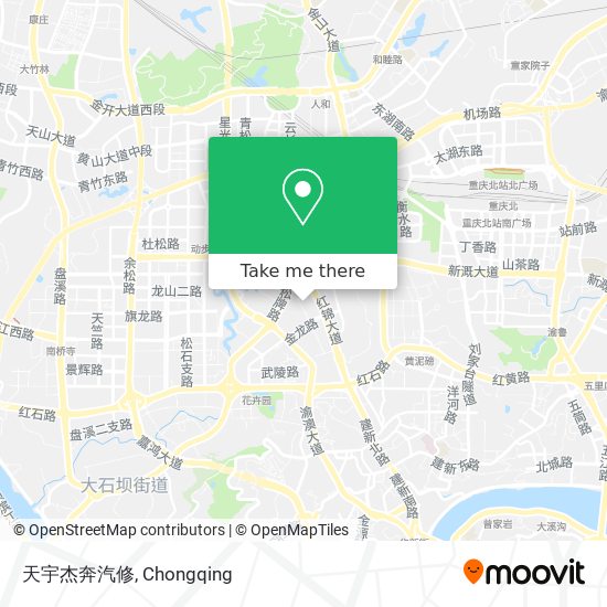 天宇杰奔汽修 map