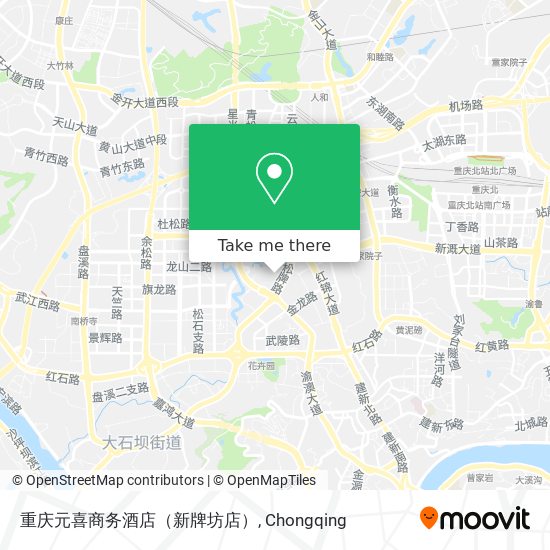 重庆元喜商务酒店（新牌坊店） map