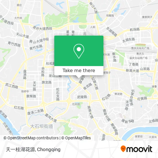 天一桂湖花源 map