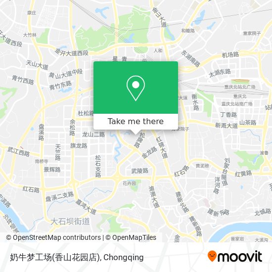 奶牛梦工场(香山花园店) map