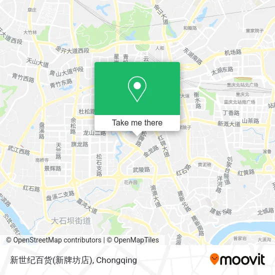新世纪百货(新牌坊店) map