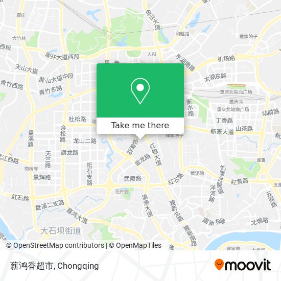 薪鸿香超市 map