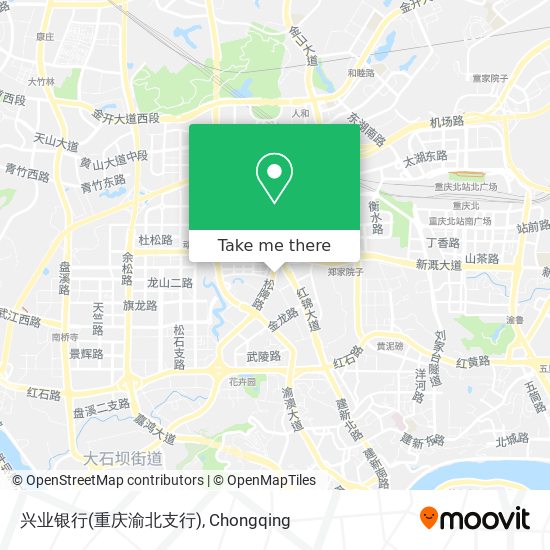 兴业银行(重庆渝北支行) map