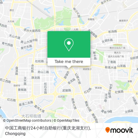 中国工商银行24小时自助银行(重庆龙湖支行) map