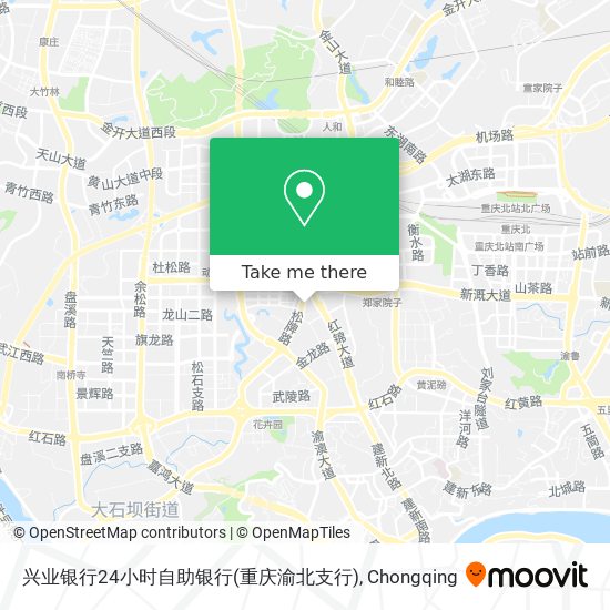 兴业银行24小时自助银行(重庆渝北支行) map