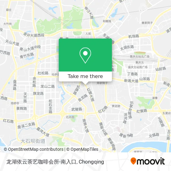 龙湖依云茶艺咖啡会所-南入口 map