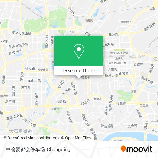 中渝爱都会停车场 map