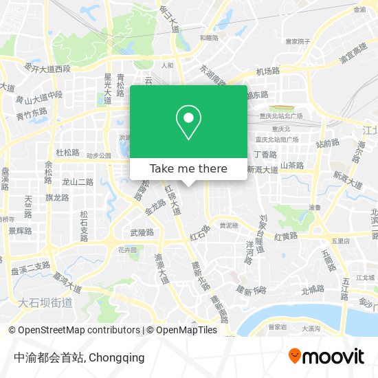 中渝都会首站 map
