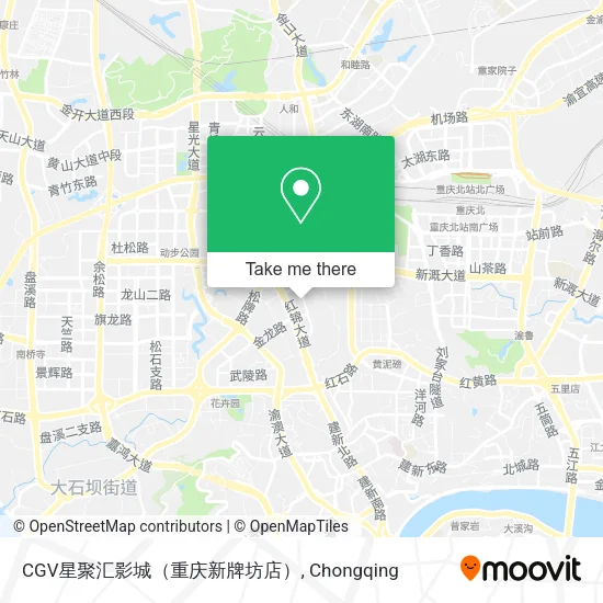 CGV星聚汇影城（重庆新牌坊店） map