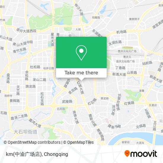 km(中渝广场店) map