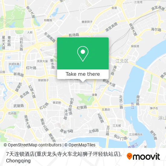 7天连锁酒店(重庆龙头寺火车北站狮子坪轻轨站店) map