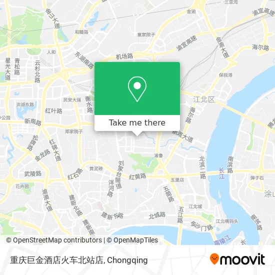 重庆巨金酒店火车北站店 map
