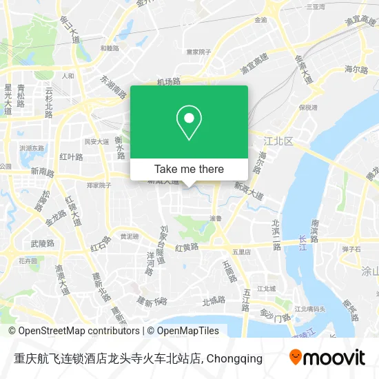重庆航飞连锁酒店龙头寺火车北站店 map