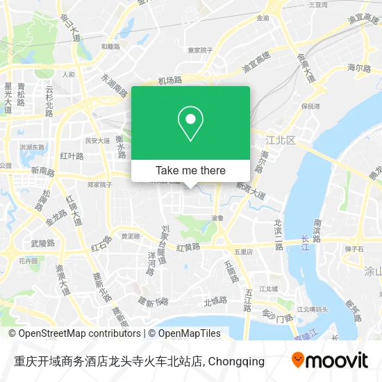 重庆开域商务酒店龙头寺火车北站店 map