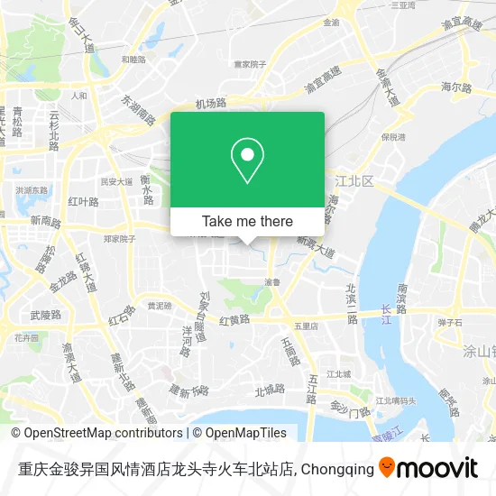 重庆金骏异国风情酒店龙头寺火车北站店 map