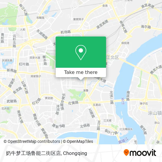 奶牛梦工场鲁能二街区店 map