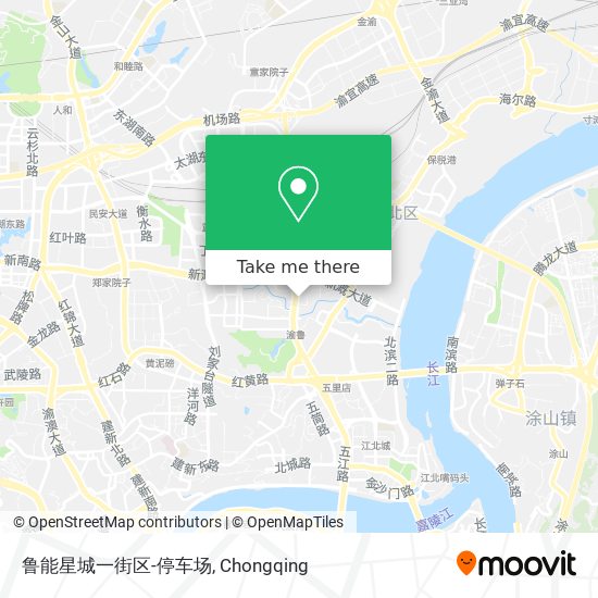 鲁能星城一街区-停车场 map