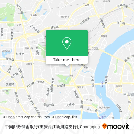 中国邮政储蓄银行(重庆两江新溉路支行) map