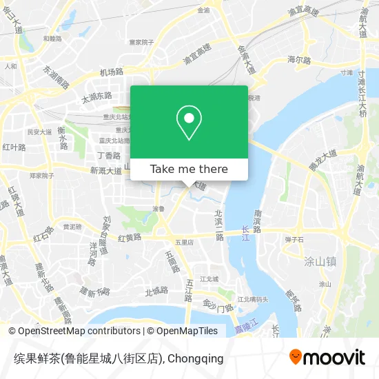 缤果鲜茶(鲁能星城八街区店) map