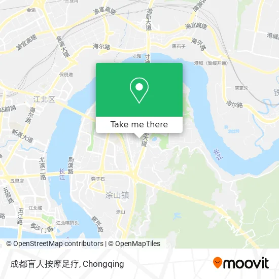 成都盲人按摩足疗 map