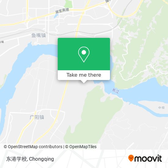 东港学校 map
