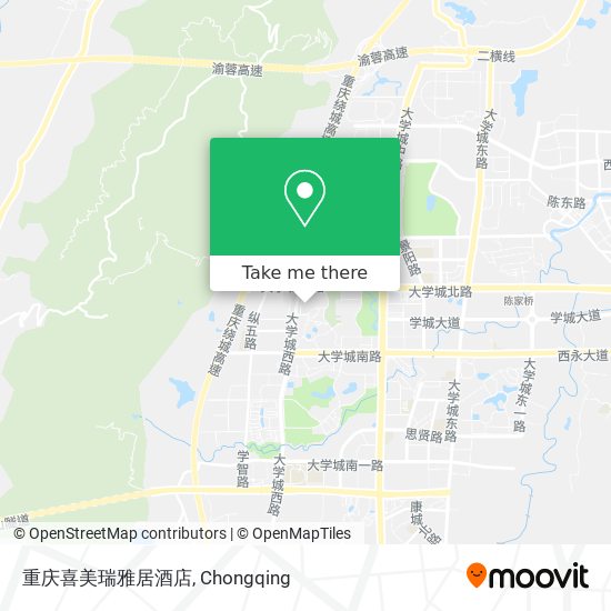 重庆喜美瑞雅居酒店 map
