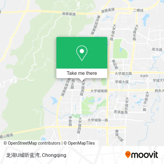 龙湖U城听蓝湾 map