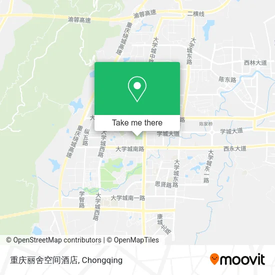 重庆丽舍空间酒店 map
