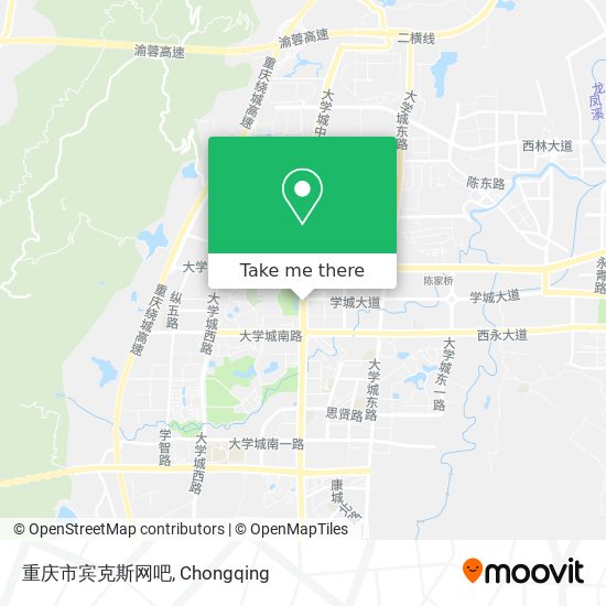 重庆市宾克斯网吧 map