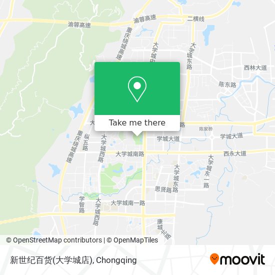 新世纪百货(大学城店) map