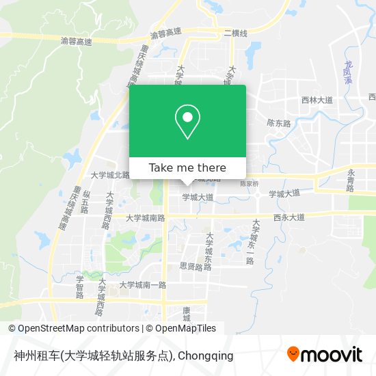 神州租车(大学城轻轨站服务点) map