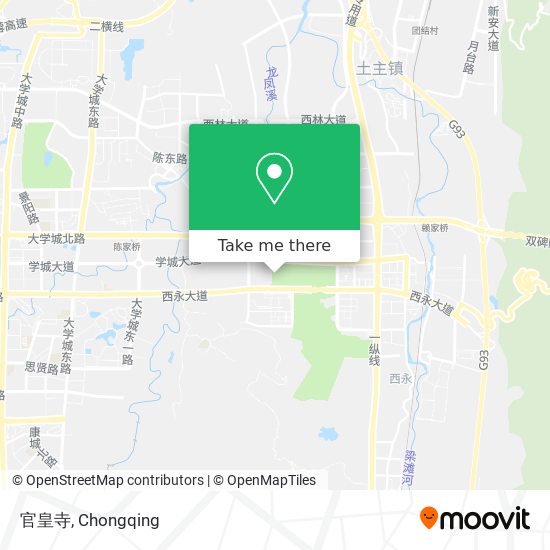 官皇寺 map