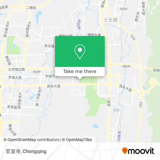 官皇寺 map