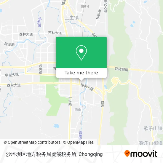 沙坪坝区地方税务局虎溪税务所 map