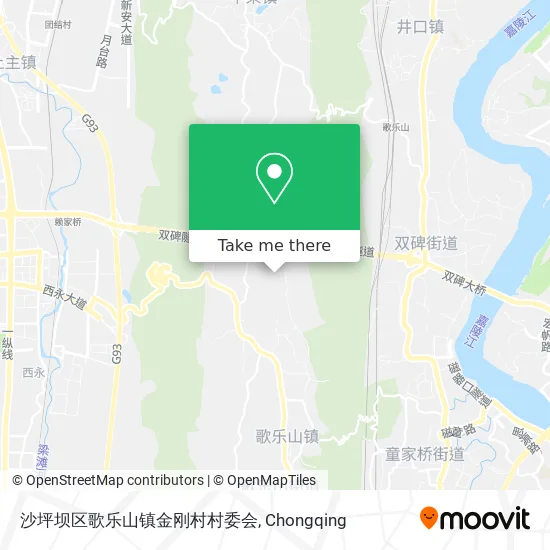 沙坪坝区歌乐山镇金刚村村委会 map