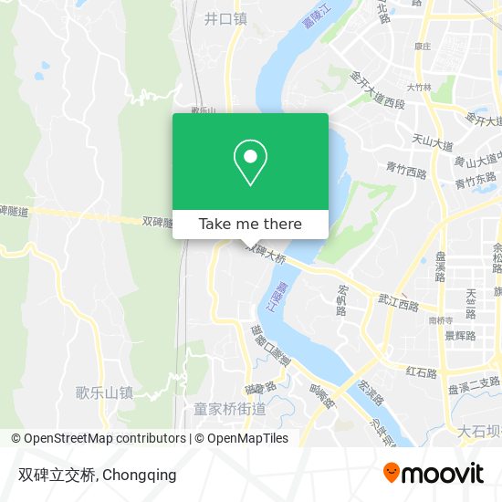 双碑立交桥 map