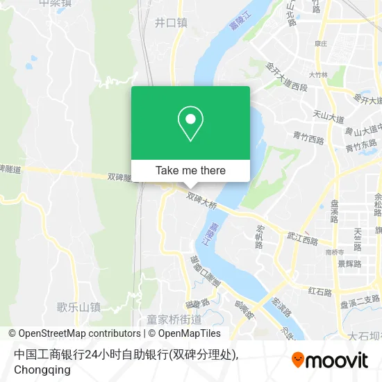 中国工商银行24小时自助银行(双碑分理处) map