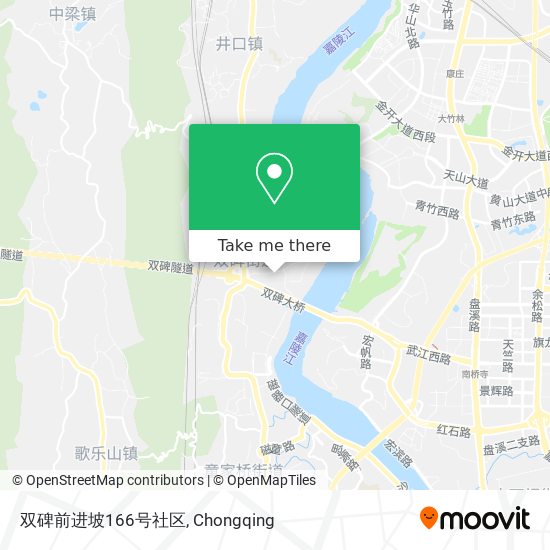 双碑前进坡166号社区 map